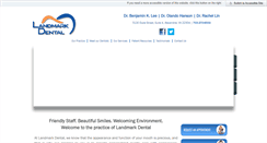 Desktop Screenshot of landmarkdental.com